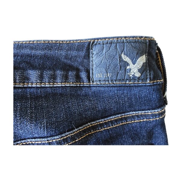 American Eagle Women's Size 8 Short Skinny Blue Jeans, Excellent Condition - Picture 8 of 8